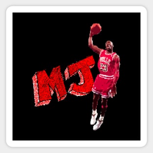 MJ 23 - THE GOAT - Pixelated Sticker